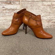 BROWN LEATHER SHOE BOOTS (NEW)
