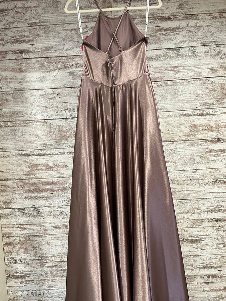 BRONZE A LINE GOWN