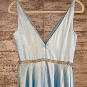 BLUE A LINE GOWN (NEW)