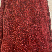 BURGUNDY A LINE GOWN