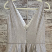 SILVER A LINE GOWN (NEW)