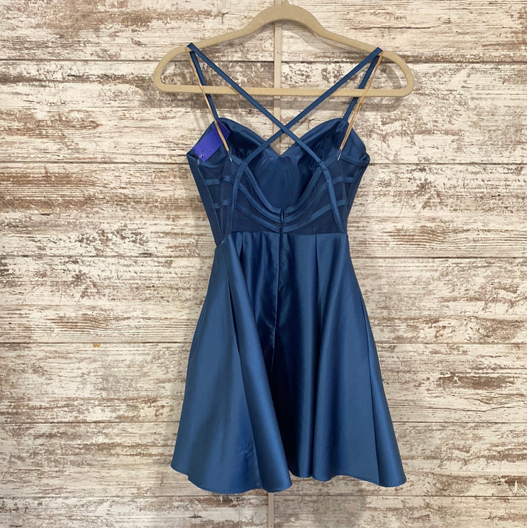 BLUE SHORT DRESS