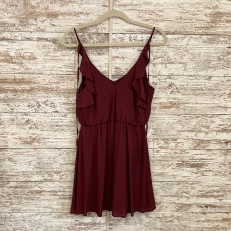 BURGUNDY SHORT DRESS