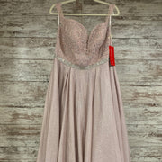 PINK SPARKLY A LINE GOWN (NEW)