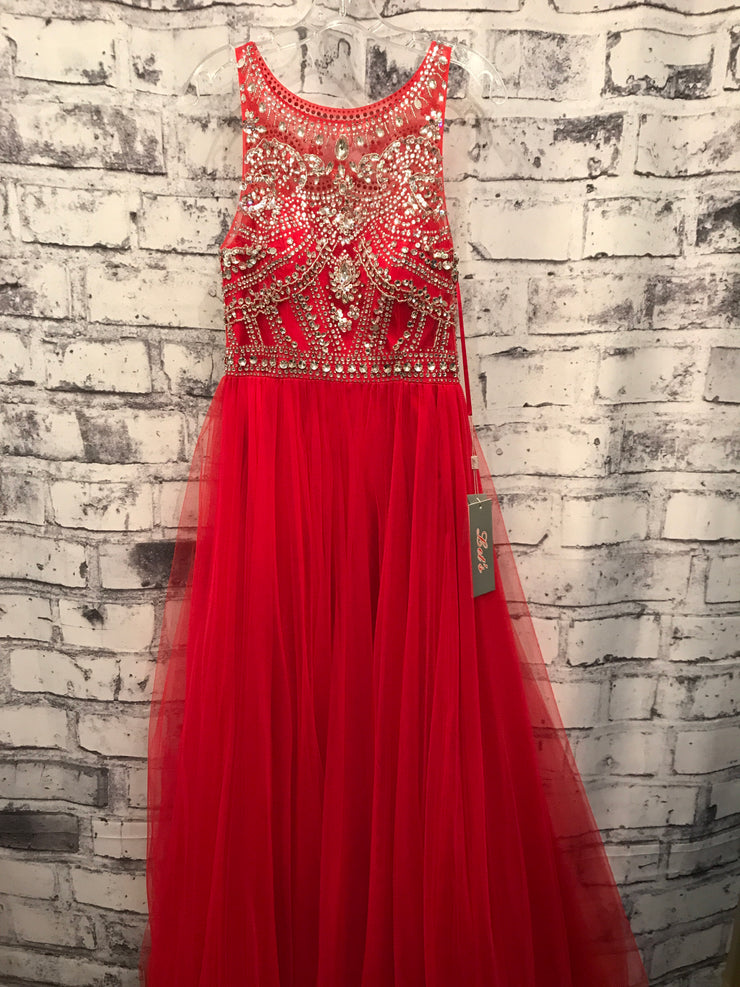 RED A LINE PRINCESS GOWN (NEW)