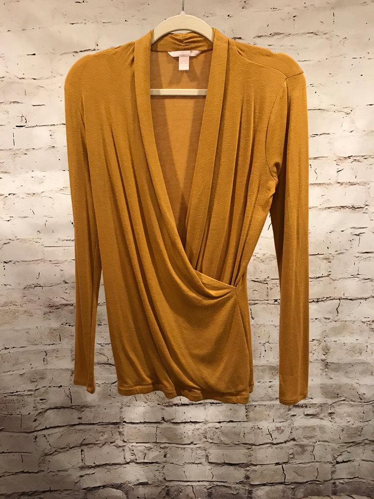 MUSTARD COLORED LONG SLEEVE TOP