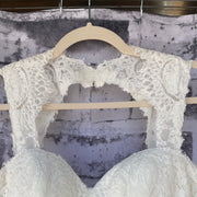 WHITE LACE WEDDING GOWN