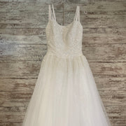 WHITE BEADED WEDDING GOWN