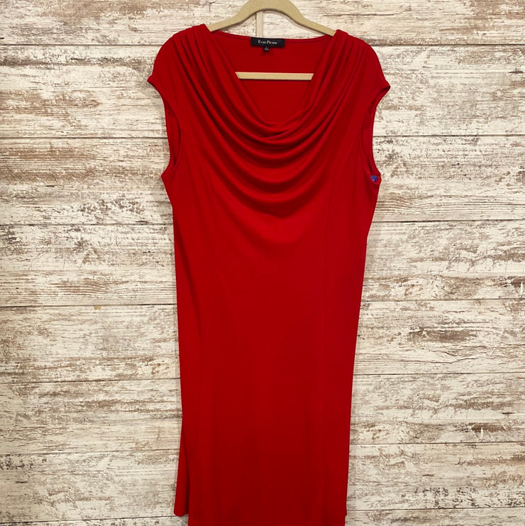 RED MIDI DRESS