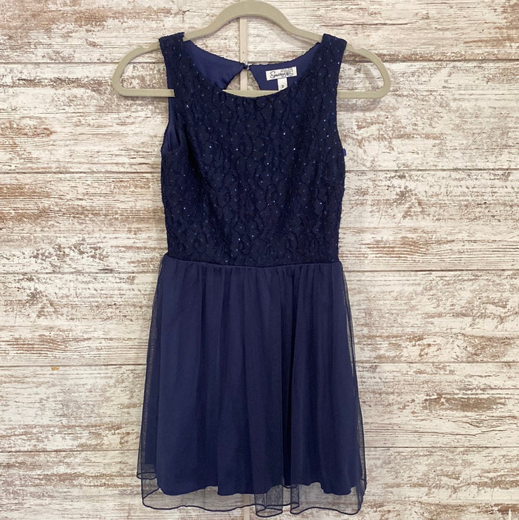 NAVY SHORT DRESS