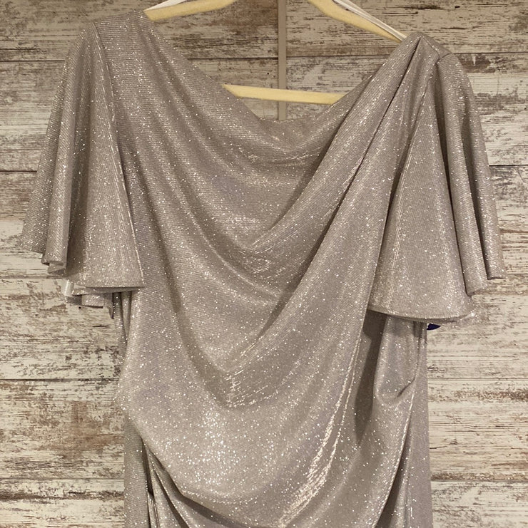 SILVER SPARKLY LONG DRESS