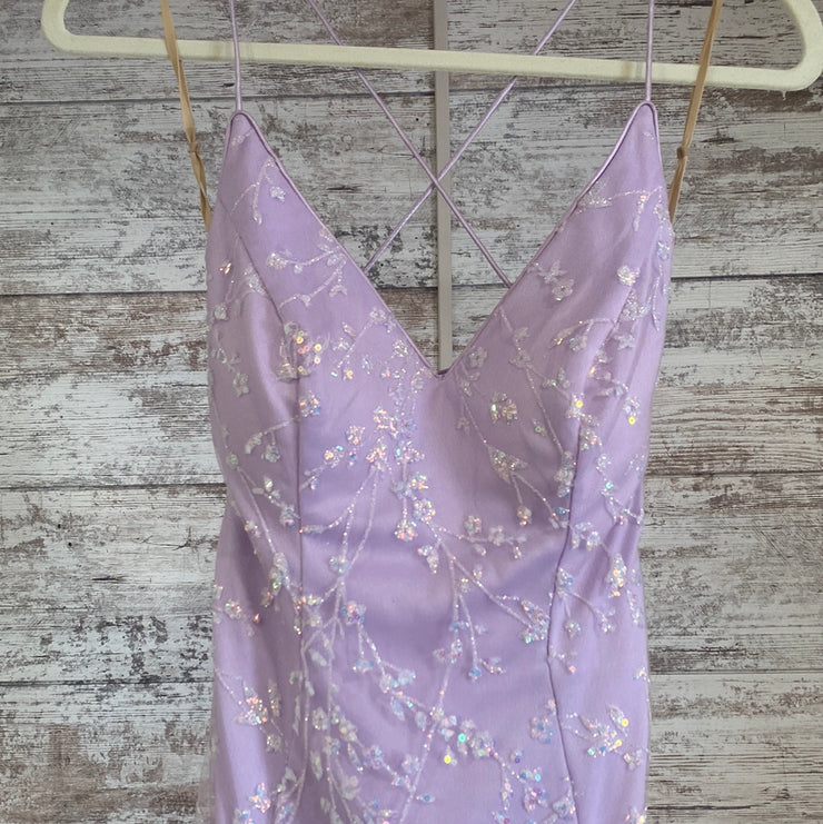 LAVENDER SPARKLY MERMAID GOWN