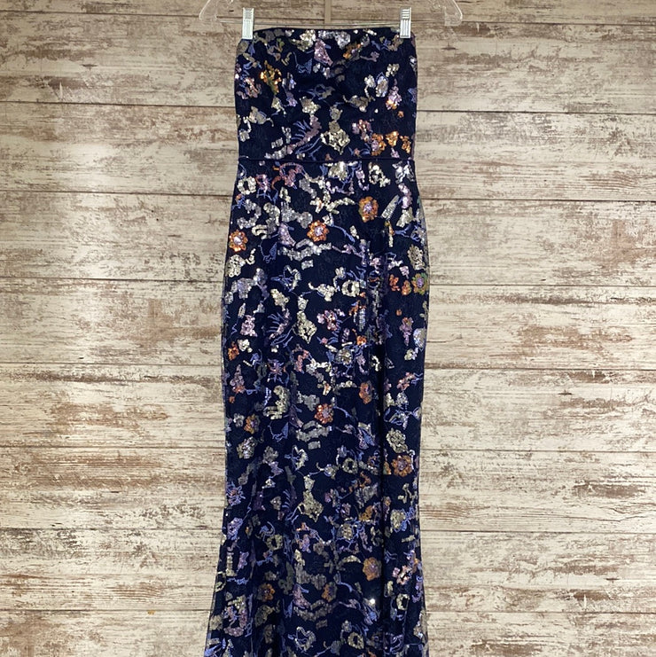 NAVY/COLORFUL SPARKLY DRESS