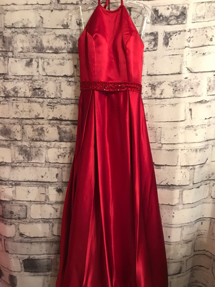 RED A LINE GOWN