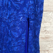 BLUE SEQUIN MERMAID GOWN