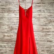 RED LONG EVENING GOWN
