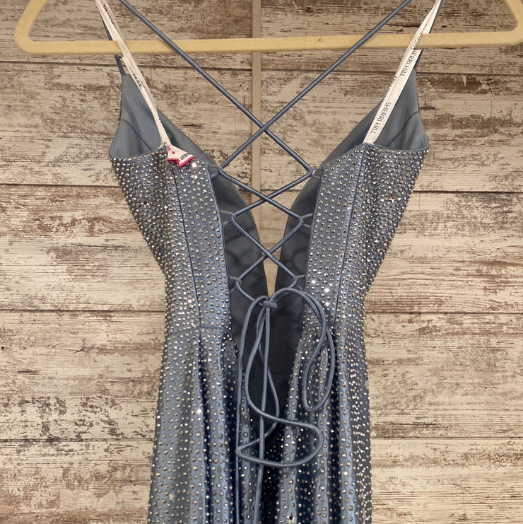 BLUE SPARKLY LONG DRESS