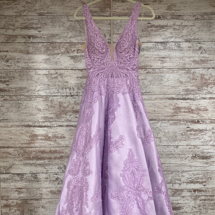 LAVENDER A LINE GOWN