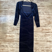 NAVY 2 PC. LONG DRESS SET