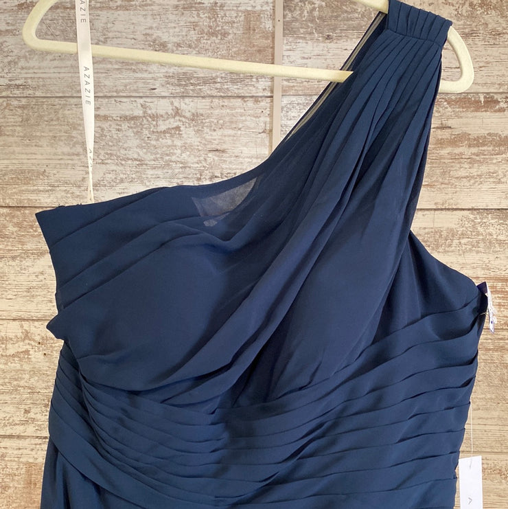 NAVY LONG EVENING GOWN (NEW)