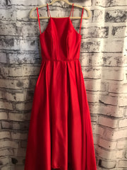 RED A LINE GOWN