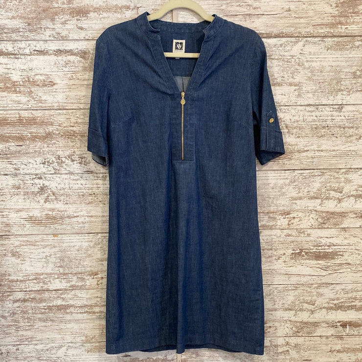 BLUE DENIM SHORT DRESS