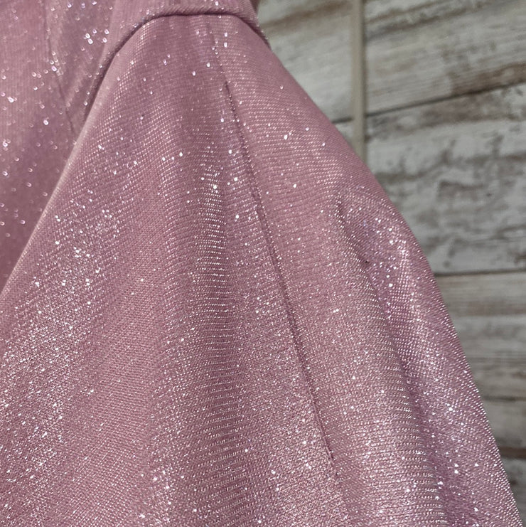 PINK SPARKLY A LINE GOWN