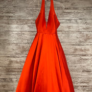 RED A LINE GOWN