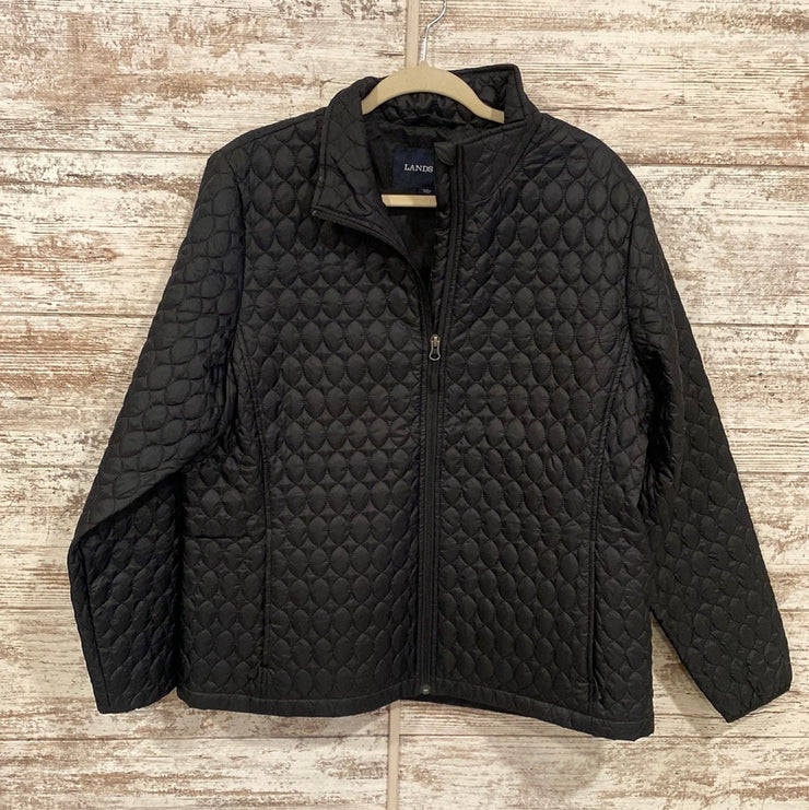 NAVY QUILTED JACKET $129