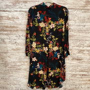 BLACK/FLORAL TUNIC