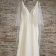 WHITE WEDDING GOWN W/COVER