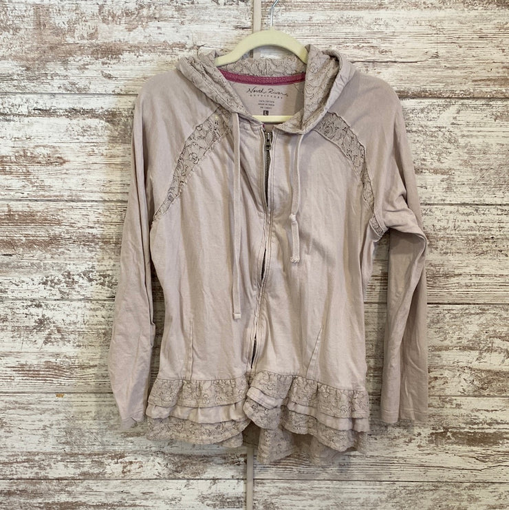 TAN 100% COTTON ZIP UP JACKET