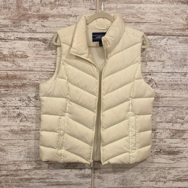 WHITE DOWN PUFFER VEST