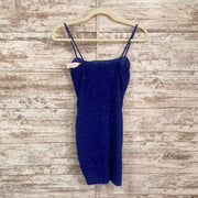 ROYAL BLUE SPARKLY SHORT DRESS