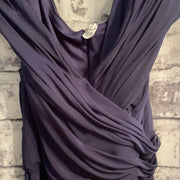 NAVY LONG EVENING GOWN