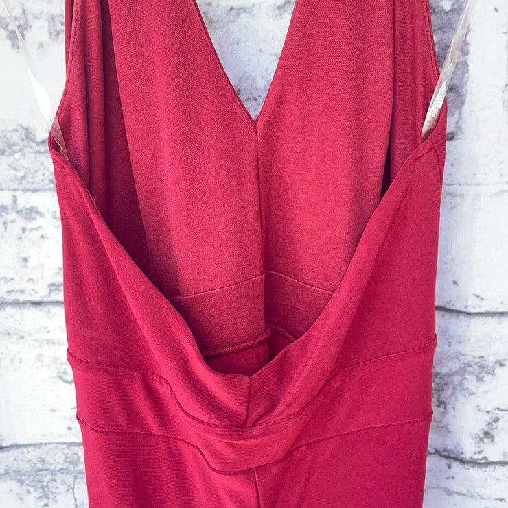 RED LONG EVENING GOWN