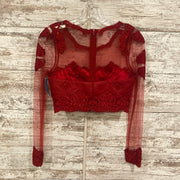 RED 2 PC. A LINE GOWN SET