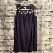 NAVY/FLORAL SHORT DRESS