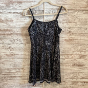 BLACK/SILVER SPARKLY SHORT DRE