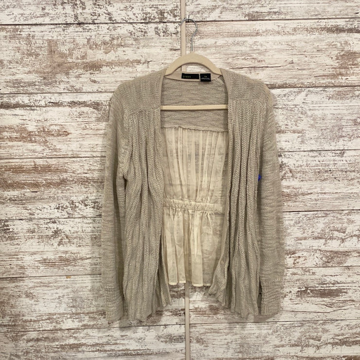 TAN BUTTON UP CARDIGAN