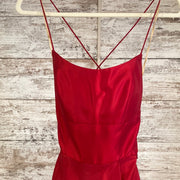 RED A LINE GOWN