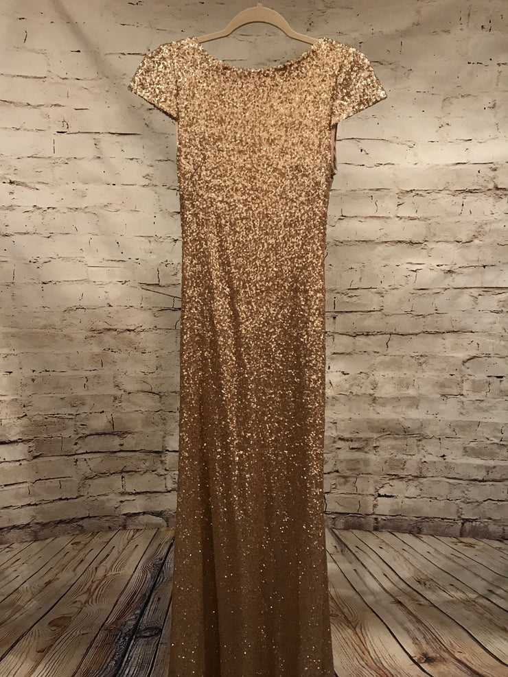 GOLD SPARKLY LONG GOWN - $399