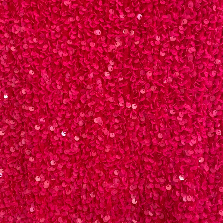PINK FULL SEQUIN LONG DRESS