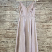 PINK SPARKLY A LINE GOWN