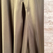 GREEN LONG EVENING GOWN