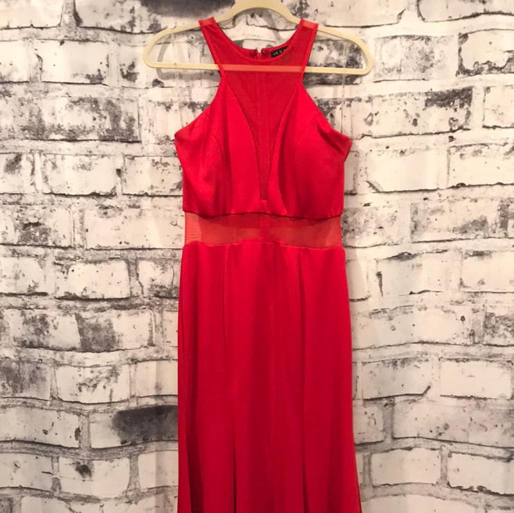 RED LONG EVENING GOWN