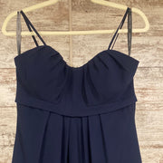 NAVY LONG EVENING GOWN