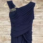NAVY LONG EVENING GOWN