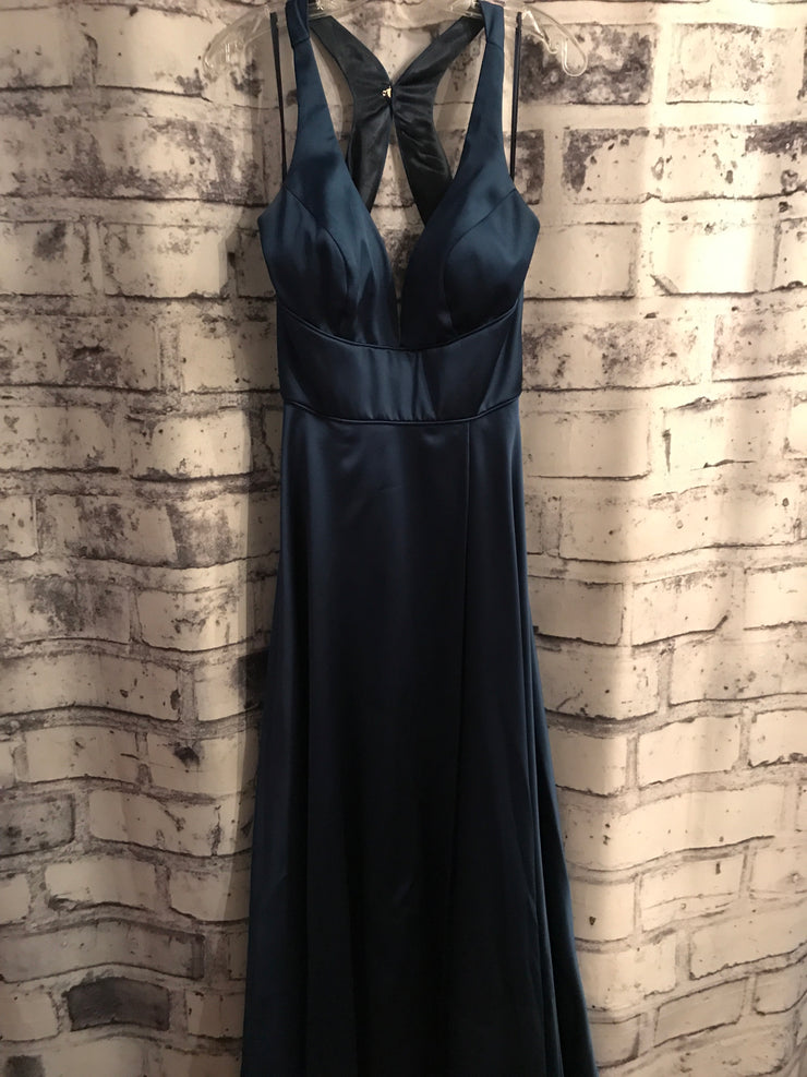 TEAL A LINE GOWN
