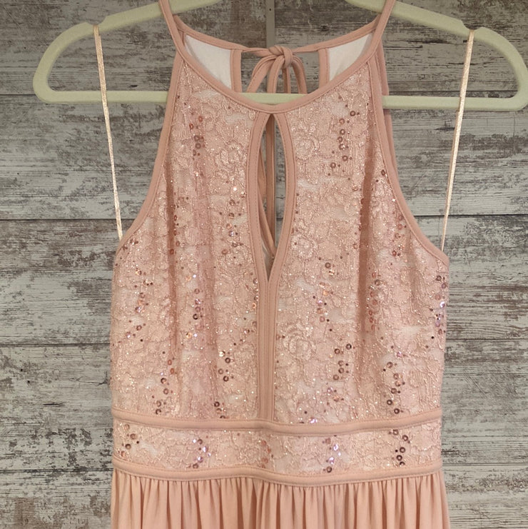 PINK LONG EVENING GOWN